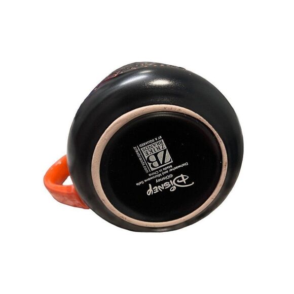 Disney Mugs Mickey Mouse‎ Black Spiders Webs Halloween Orange Set Of 2 Ears NEW - Picture 8 of 8